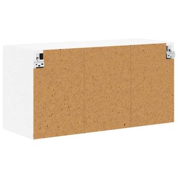 Küchenhängeschrank mit Regal Weiß 80 x 31 x 40 cm Holzwerkstoff