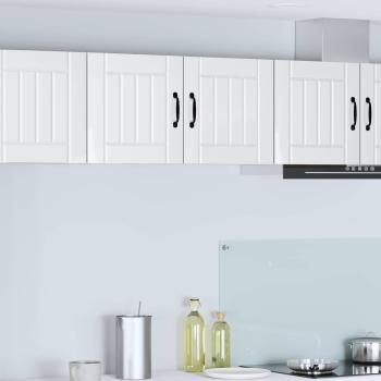 ARDEBO.de - Küchenhängeschrank Hochglanz Weiß 80 x 31 x 40 cm Holzwerkstoff