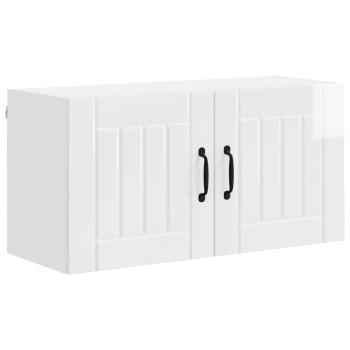Küchenhängeschrank Hochglanz Weiß 80 x 31 x 40 cm Holzwerkstoff