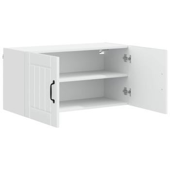 Küchenhängeschrank Hochglanz Weiß 80 x 31 x 40 cm Holzwerkstoff