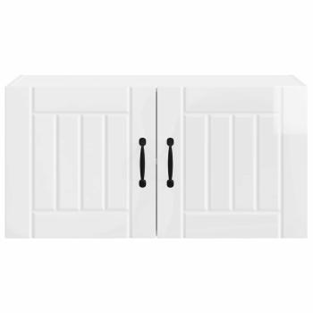 Küchenhängeschrank Hochglanz Weiß 80 x 31 x 40 cm Holzwerkstoff