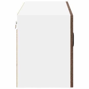 Küchenhängeschrank mit Regal Braun Eichen-Optik 80 x 31 x 40 cm