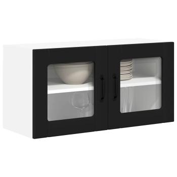 Küchenhängeschrank Schwarz 80 x 31 x 40 cm Holzwerkstoff