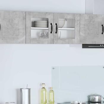 ARDEBO.de - Küchenhängeschrank Beton Grau 80 x 31 x 40 cm Holzwerkstoff