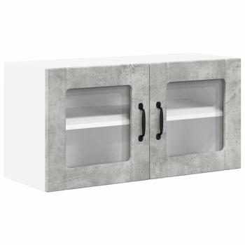 Küchenhängeschrank Beton Grau 80 x 31 x 40 cm Holzwerkstoff