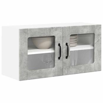 Küchenhängeschrank Beton Grau 80 x 31 x 40 cm Holzwerkstoff