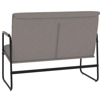 Sitzbank Taupe 100x64x80 cm Stoff