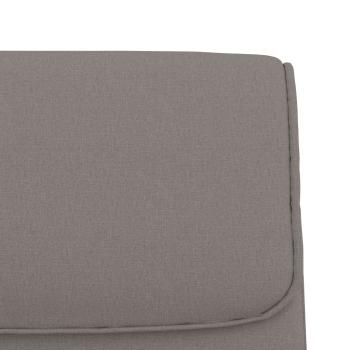 Sitzbank Taupe 100x64x80 cm Stoff