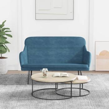 ARDEBO.de - Sitzbank Blau 110x76x80 cm Samt