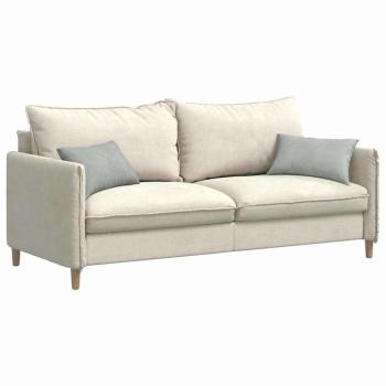 Sofakissen 2 pcs Hellgrau 50 x 30 cm Cordstoff