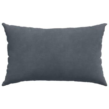 Sofakissen 2 Stück Dunkelgrau 50 x 30 cm Cordstoff
