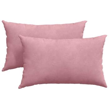 Sofakissen 2 pcs Rosa 50 x 30 cm Cordstoff