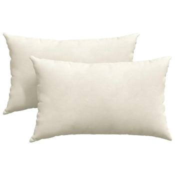 Sofakissen 2 pcs Creme 50 x 30 cm Cordstoff