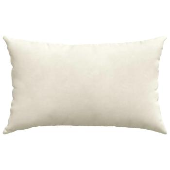 Sofakissen 2 Stück Creme 50 x 30 cm Cordstoff