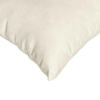 Sofakissen 2 Stück Creme 50 x 30 cm Cordstoff