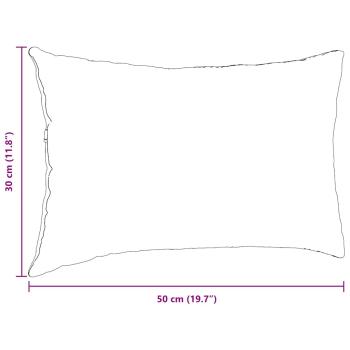Sofakissen 2 pcs Creme 50 x 30 cm Cordstoff