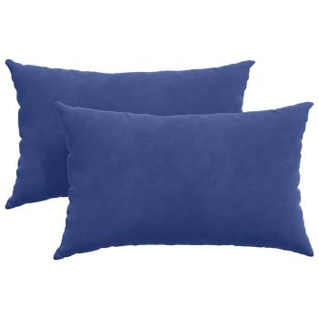 Sofakissen 2 pcs Polizeiblau 50 x 30 cm Cordstoff