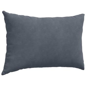 Sofakissen 2 pcs Dunkelgrau 60 x 40 cm Cordstoff