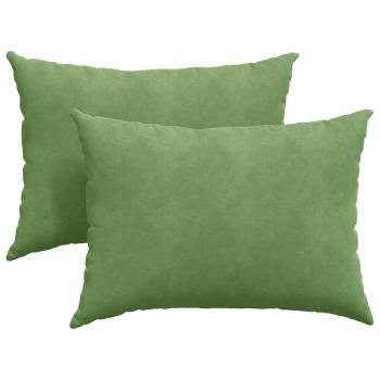 Sofakissen 2 pcs Hellgrün 70 x 50 cm Cordstoff