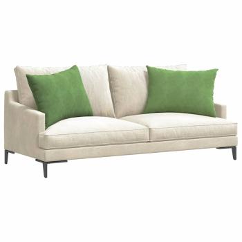 Sofakissen 2 pcs Hellgrün 70 x 50 cm Cordstoff