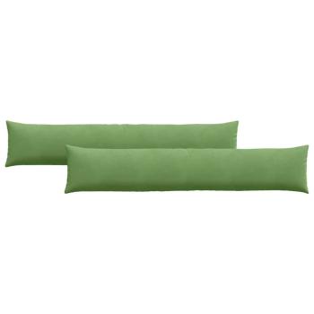 Sofakissen 2 pcs Hellgrün 200 x 40 cm Cordstoff