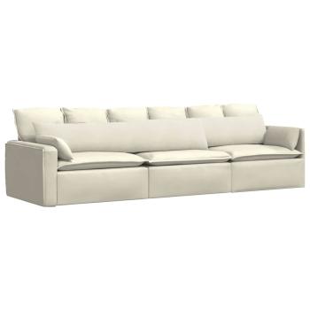 Sofakissen 2 pcs Creme 200 x 40 cm Cordstoff
