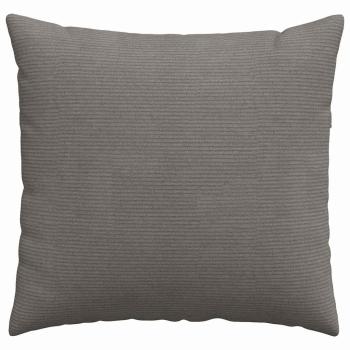 Sofakissen 2 Stück Hellgrau 45 x 45 cm Cordstoff