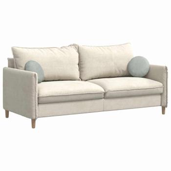 Sitzkissen 2 pcs Hellgrau Ø 40 x 13 cm Samt