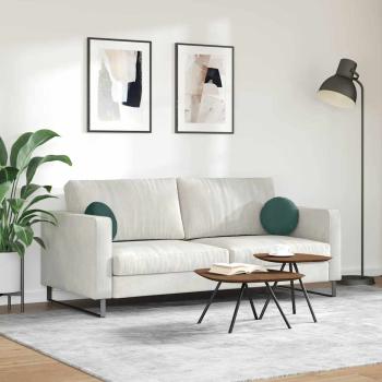 Sitzkissen 2 pcs Dunkelgrün Ø 40 x 13 cm Samt