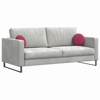 Sitzkissen 2 pcs Weinrot Ø 40 x 13 cm Samt