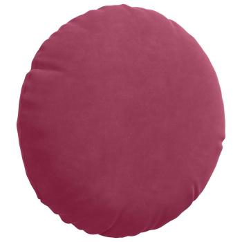 Sitzkissen 2 pcs Weinrot Ø 40 x 13 cm Samt