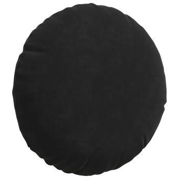Sitzkissen 2 pcs Schwarz Ø 40 x 13 cm Samt