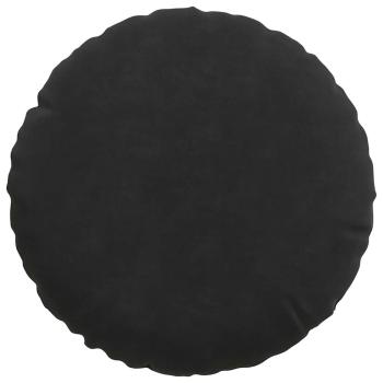 Sitzkissen 2 pcs Schwarz Ø 40 x 13 cm Samt