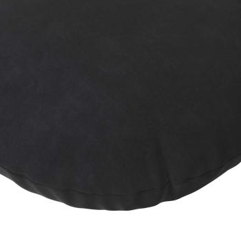 Sitzkissen 2 pcs Schwarz Ø 40 x 13 cm Samt