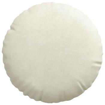 Sitzkissen 2 pcs Creme Ø 40 x 13 cm Samt