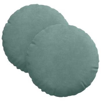 Sitzkissen 2 pcs Meergrün Ø 40 x 13 cm Samt