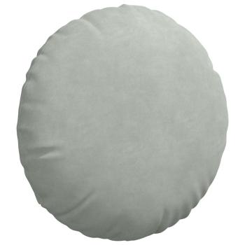 Sitzkissen 2 pcs Hellgrau Ø 40 x 13 cm Samt