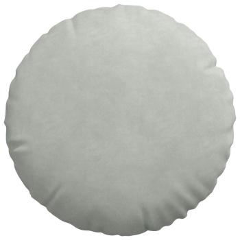 Sitzkissen 2 pcs Hellgrau Ø 40 x 13 cm Samt