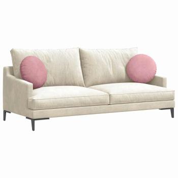 Sitzkissen 2 pcs Rosa Ø 40 x 13 cm Samt