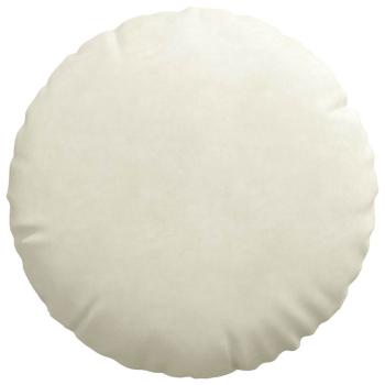 Sitzkissen 2 pcs Creme Ø 40 x 13 cm Samt