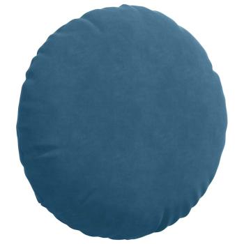 Sitzkissen 2 pcs Blau Ø 40 x 13 cm Samt