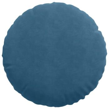 Sitzkissen 2 pcs Blau Ø 40 x 13 cm Samt
