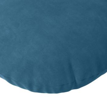 Sitzkissen 2 pcs Blau Ø 40 x 13 cm Samt