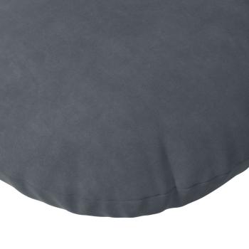 Sitzkissen 2 pcs Dunkelgrau Ø 40 x 13 cm Samt