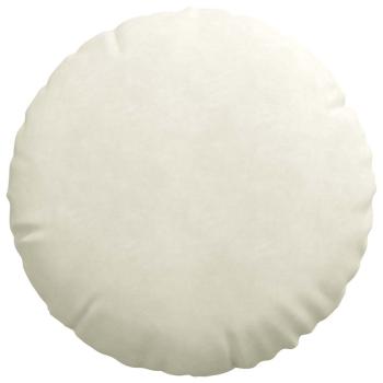 Sitzkissen 2 pcs Creme Ø 40 x 13 cm Samt