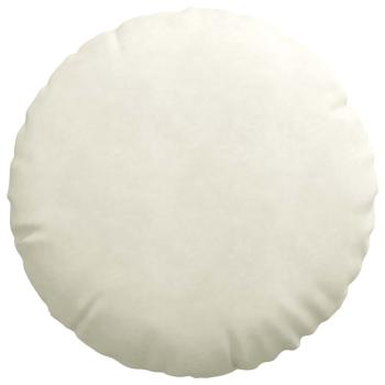 Sitzkissen 2 pcs Creme Ø 40 x 13 cm Samt