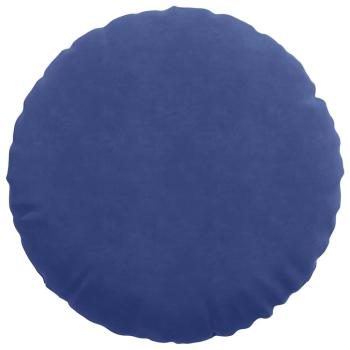 Sitzkissen 2 Stk. Samt Polizeiblau Ø60 x 21 cm