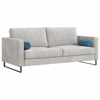 Bolsterkissen 2 pcs Blau Ø 15 x 40 cm Cordstoff