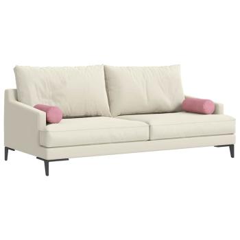 Bolsterkissen 2 pcs Rosa Ø 15 x 40 cm Cordstoff