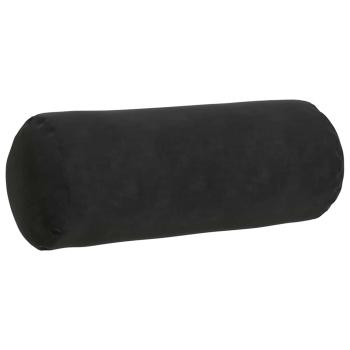 Bolsterkissen 2 pcs Schwarz Ø 15 x 40 cm Cordstoff